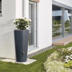 Garantia 2in1 Regenton - VASO - 220 Liter - Antraciet -Tuinverzorgings Winkel 1200x1200 534