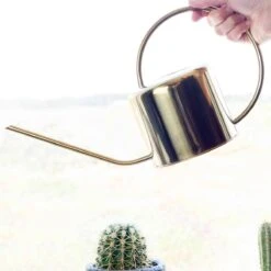 Kikkerland Vintage Gieter - Plantengieter Voor Binnen - Goud - 1,2L - Retro - Metaal -Tuinverzorgings Winkel 1200x1200 578