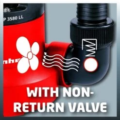 Einhell Dompelpomp GC-SP 3580 LL (350 W - 8000 L/h - 1 Mm Restwater - Traploos Instelbare Vlotterschakelaar - GeÃ¯ntegreerd Terugslagventiel - Draaghandvat - Kabelopwikkeling - Mechanische Afdichting) -Tuinverzorgings Winkel 1200x1200 632