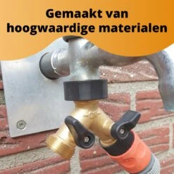 Horvitus Waterverdeler 2 Weg - Y Stuk Kraan Splitter - Voor Europese Kranen - Messing -Tuinverzorgings Winkel 1200x1200 675