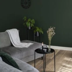 QUVIO Plantenstandaard Inclusief Pot - Staande Plantenbak - Metaal - Plantenbak - Plantenhouders - Planten Zuilen - Voor Buiten - Bloempot - 22 X 22 X 90 Cm - Zwart -Tuinverzorgings Winkel 1200x1200 800