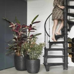 Capi Europe - Bloempot Bol Rib NL - 35x34 - Zwart - Voor Binnen En Buiten - KBLR932 -Tuinverzorgings Winkel 1200x1200 806