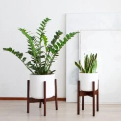 LifeGoods Planten Standaard - Uitschuifbare Bloempothouder - 20 Tot 30 Cm - Donker Bamboe -Tuinverzorgings Winkel 1200x1200 812