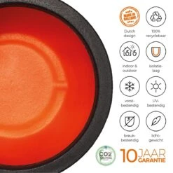 Capi Europe - Vaas Elegant Deluxe Rib NL - 56x84 - Zwart - Voor Binnen En Buiten - KBLR1132 -Tuinverzorgings Winkel 1200x1200 885