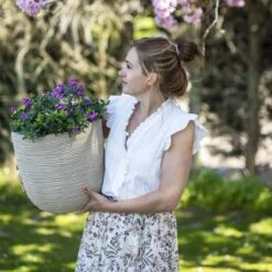 Capi Europe - Bloempot Bol Waste Rib NL - 43x41 - Terrazzo Beige - Voor Binnen En Buiten - KTBR933 22 Capi Europe - Bloempot Bol Waste Rib NL - 43x41 - Terrazzo Beige - Voor Binnen En Buiten - KTBR933 -Tuinverzorgings Winkel 1200x1200 918