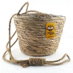 Merkloos Plantenhanger 18x15cm Naturel | Hangende Mand | Handgemaakt | Planten-houder / Hang-plant | Planten Accessoires | Hangmand -Tuinverzorgings Winkel 1200x1200 943