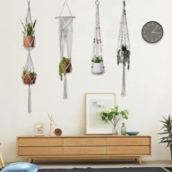 4 Stuks Plantenhangers - Boho Handgeweven Katoen Hangpot Voor Binnen/Buiten - Bloempot Met Kralen - Macramé Touw/Koord Hangplant Houder - Bohemian Wandhanger Decoratie - Verticale Tuin Plant Hanger Bloempothouder Planthanger Wit 15 4 Stuks Plantenhangers - Boho Handgeweven Katoen Hangpot Voor Binnen/Buiten - Bloempot Met Kralen - Macramé Touw/Koord Hangplant Houder - Bohemian Wandhanger Decoratie - Verticale Tuin Plant Hanger Bloempothouder Planthanger Wit -Tuinverzorgings Winkel 1200x1200 950
