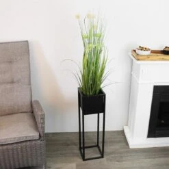 Bloempot - Metaal - Bloemen - Plantenpot - Voor Binnen - Zwart - 70 Cm -Tuinverzorgings Winkel 1200x1200 994