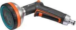 GARDENA - Comfort Broeskop - 5 Straalsoorten - Grijs -Tuinverzorgings Winkel 1200x482