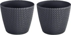 Prosperplast 1x Kunststof Splofy Bloempotten 30 Cm Antraciet - Bloempotten/plantenpotten Voor Binnen En Buiten 11 Prosperplast 1x Kunststof Splofy Bloempotten 30 Cm Antraciet - Bloempotten/plantenpotten Voor Binnen En Buiten -Tuinverzorgings Winkel 1200x586