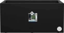 Elho Vivo Next Lang 60 - Bloempot Voor Binnen & Buiten - Ø 59.0 X H 29.2 Cm - Zwart/Living Black -Tuinverzorgings Winkel 1200x626