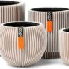 Capi Europe - Set Van 4 - Bloempot Binnen - Groove - - Ivoor - Bloempot Voor Binnen - BOX-BGVI-4 -Tuinverzorgings Winkel 1200x632