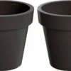 Prosperplast Set Van 2x Stuks Grote Antraciet Bloempotten/plantenpotten 60 Cm - Kunststof - Bloempotten/plantenpotten Voor Binnen En Buiten -Tuinverzorgings Winkel 1200x637