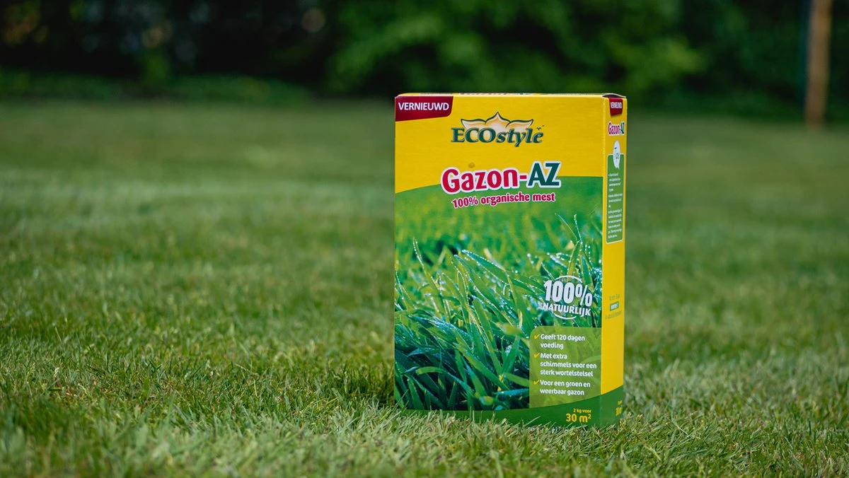 ECOstyle Gazon AZ Organische Gazonmest – Voor Diepgroen En Sterk Gazon – Geeft Tot 120 Dagen Voeding – Werkt Tegen Mos - 30 M² - 2 KG 5 ECOstyle Gazon AZ Organische Gazonmest – Voor Diepgroen En Sterk Gazon – Geeft Tot 120 Dagen Voeding – Werkt Tegen Mos - 30 M² - 2 KG - Afbeelding 3