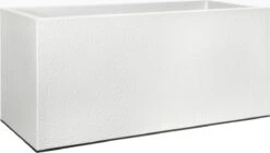 Elho Vivo Structure Finish Lang 90 - Plantenbak Voor Binnen & Buiten - Ø 88 X H 41 - Wit -Tuinverzorgings Winkel 1200x680 1