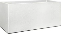 Elho Vivo Structure Finish Lang 90 - Plantenbak Voor Binnen & Buiten - Ø 88 X H 41 - Wit -Tuinverzorgings Winkel 1200x680