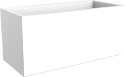 Elho Vivo Matt Finish Lang Wielen 90 - Grote Staande Plantenbak Voor Binnen & Buiten - Gemaakt Van Gereycled Plastic - L 39 X W 88 X H 41 Cm - Wit -Tuinverzorgings Winkel 1200x744 1