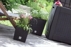 Prosperplast Kunststof Rato Rotan Bloempot/plantenpot Met Binnenpot Antraciet 40 Cm - Bloempotten Voor Binnen En Buiten -Tuinverzorgings Winkel 1200x800 148