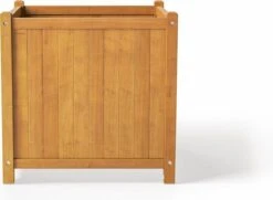 Houten Plantenbak Met Wieltjes 50x50 - Geolied Duurzaam FSC Acaciahout – Bloembak Buiten - Plantenbakken Buiten - Perfecthomeshop -Tuinverzorgings Winkel 1200x880 2