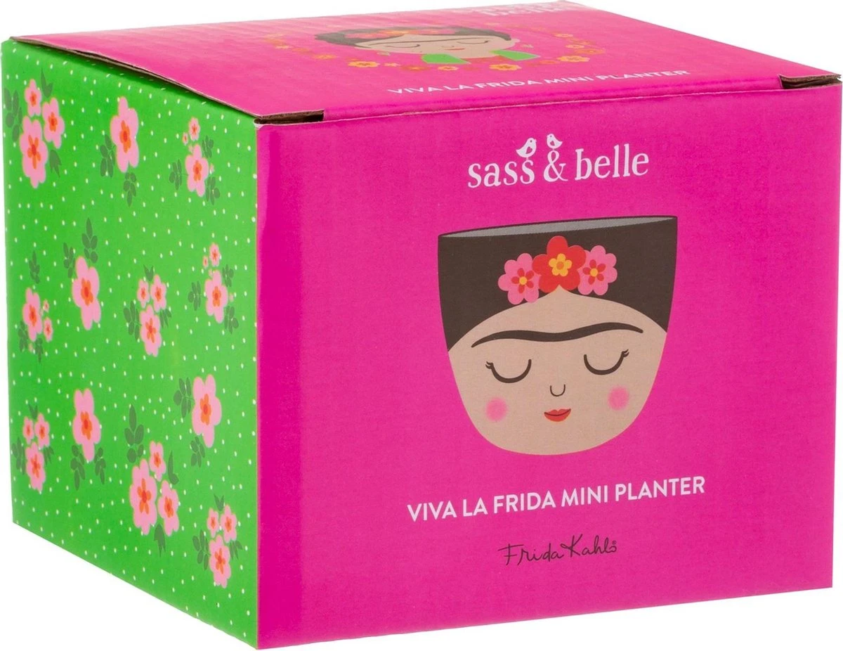 Frida Kahlo Kleine Bloempot - Sass & Belle 4 Frida Kahlo Kleine Bloempot - Sass & Belle - Afbeelding 2