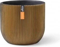 Capi Europe - Bloempot Bol Groove - 23x21 - Goud - Bloempot Voor Binnen - BGVGB134 -Tuinverzorgings Winkel 1200x939 1