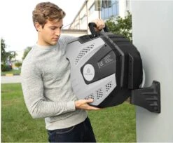 CoolHome Wandslangenbox 15 Meter + 1,5 Meter - Tuinslang Met Haspel- Slangenhouder 180° Draaibaar - Tuinslanghaspel Zwart - Grijs -Tuinverzorgings Winkel 1200x992 3