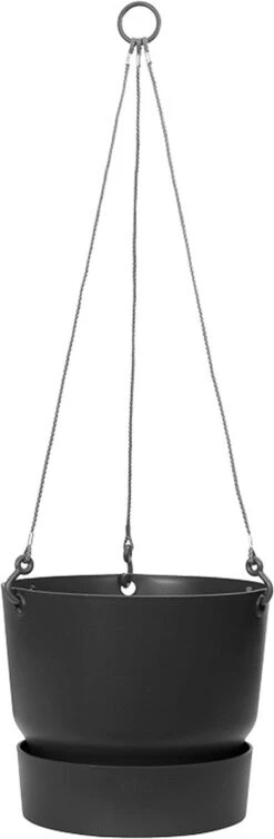 Elho Greenville Hangschaal 24 - Bloempot Voor Balkonbuiten - Ø 23.5 X H 20.5 Cm - Zwart/Living Black -Tuinverzorgings Winkel 393x1200 2