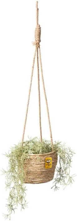 Merkloos Plantenhanger 18x15cm Naturel | Hangende Mand | Handgemaakt | Planten-houder / Hang-plant | Planten Accessoires | Hangmand -Tuinverzorgings Winkel 417x1200 1