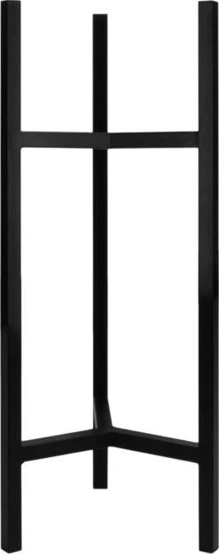 QUVIO Plantenstandaard Binnen - Inclusief Pot - Staande Plantenbak - Metaal - Bloempot - 22 X 22 X 60 Cm - Zwart -Tuinverzorgings Winkel 476x1200 10
