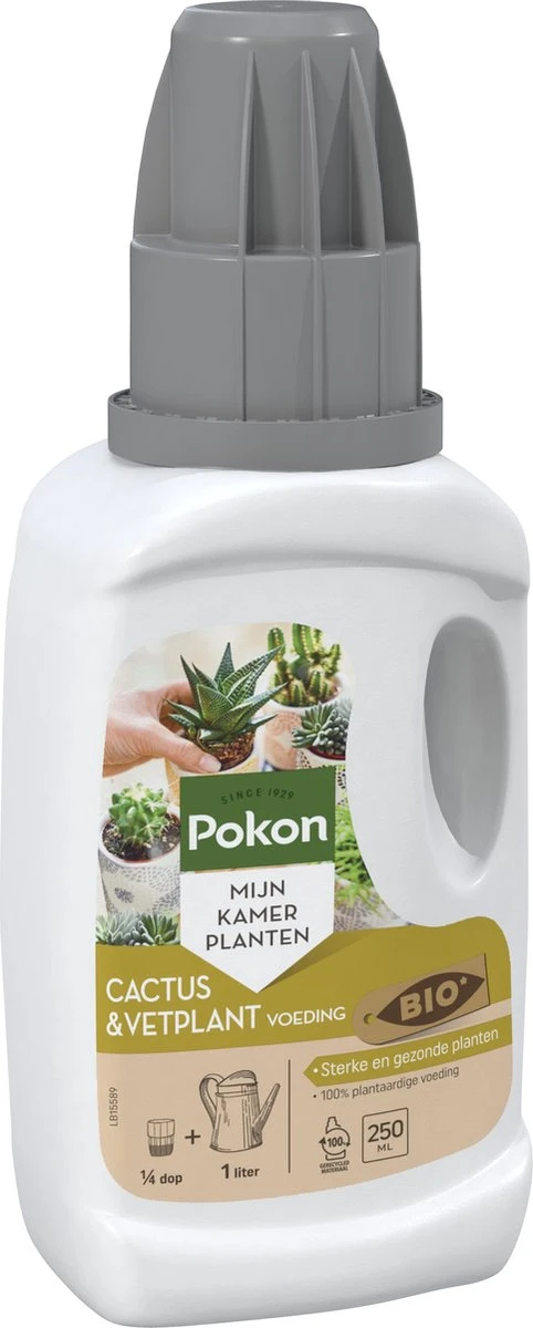 Pokon Bio Cactus & Vetplant Voeding - 250ml - Plantenvoeding (bio) - 7ml Per 1L Water 9 Pokon Bio Cactus & Vetplant Voeding - 250ml - Plantenvoeding (bio) - 7ml Per 1L Water - Afbeelding 7