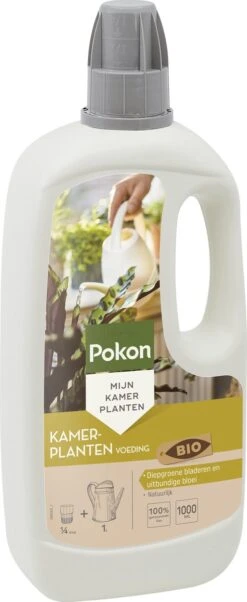 Pokon Bio Kamerplanten Voeding - 1l - Plantenvoeding (bio) - 7ml Per 1L Water -Tuinverzorgings Winkel 492x1200