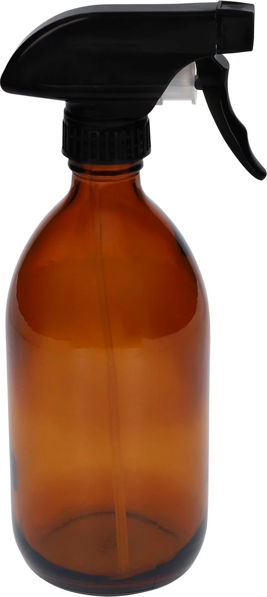 QUVIO Sprayfles - Spuitfles - Plantenspuit - Schoonmaak Spuit - Huishoudspray - Leeg/Hervulbaar - Kamerspray - Allesreiniger - Glazen Sprayflacon - Waterspuit - Kappersspuit - 500 Ml - Glas - Bruin - Zwart 3 QUVIO Sprayfles - Spuitfles - Plantenspuit - Schoonmaak Spuit - Huishoudspray - Leeg/Hervulbaar - Kamerspray - Allesreiniger - Glazen Sprayflacon - Waterspuit - Kappersspuit - 500 Ml - Glas - Bruin - Zwart
