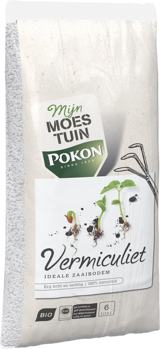 Pokon Bio Vermiculiet - 6l - 100% Natuurlijk - Ideale Zaaibodem 4 Pokon Bio Vermiculiet - 6l - 100% Natuurlijk - Ideale Zaaibodem - Afbeelding 2