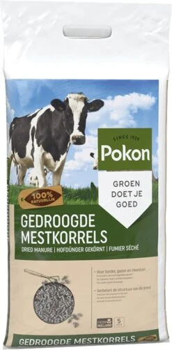 Pokon Gedroogde Mestkorrel - 5kg - Meststof - Geschikt Voor 10m2 Tot 40m2 -Tuinverzorgings Winkel 590x1200