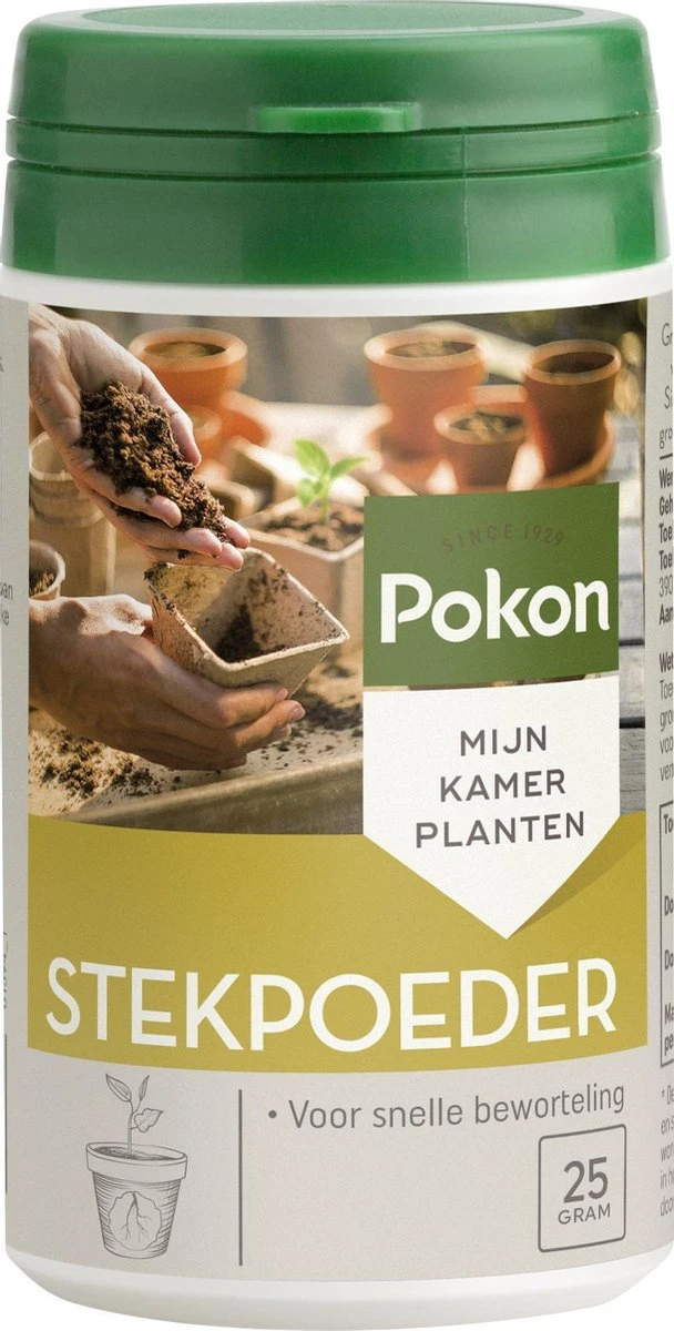 Pokon Stekpoeder - 25gr - Stimuleert Wortelvorming 3 Pokon Stekpoeder - 25gr - Stimuleert Wortelvorming