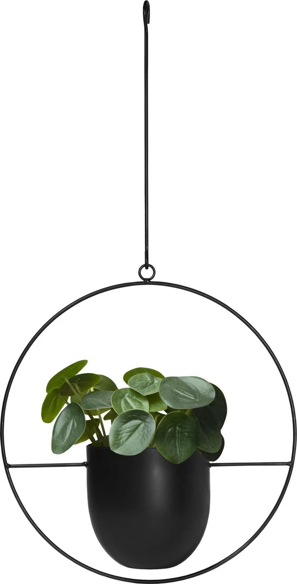 QUVIO Bloempot Hangend / Bloempotten Voor Binnen / Bloempotten / Bloempot Binnen / Bloempot Met Ophanghaak - Metaal 3 QUVIO Bloempot Hangend / Bloempotten Voor Binnen / Bloempotten / Bloempot Binnen / Bloempot Met Ophanghaak - Metaal