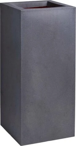 Capi Europe - Bloempot Rechthoek Smooth NL - 36x36x79 - Zwart - Voor Binnen En Buiten - KBL952 -Tuinverzorgings Winkel 624x1200 1