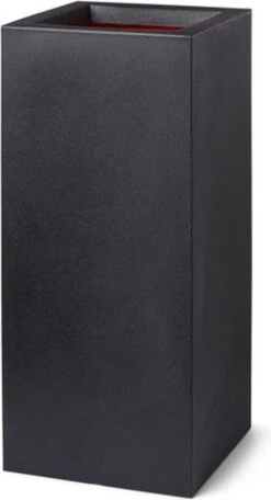 Capi Europe - Bloempot Rechthoek Smooth NL - 36x36x79 - Zwart - Voor Binnen En Buiten - KBL952 -Tuinverzorgings Winkel 650x1200 1