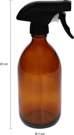 QUVIO Sprayfles - Spuitfles - Plantenspuit - Schoonmaak Spuit - Huishoudspray - Leeg/Hervulbaar - Kamerspray - Allesreiniger - Glazen Sprayflacon - Waterspuit - Kappersspuit - 500 Ml - Glas - Bruin - Zwart 12 QUVIO Sprayfles - Spuitfles - Plantenspuit - Schoonmaak Spuit - Huishoudspray - Leeg/Hervulbaar - Kamerspray - Allesreiniger - Glazen Sprayflacon - Waterspuit - Kappersspuit - 500 Ml - Glas - Bruin - Zwart -Tuinverzorgings Winkel 656x1200