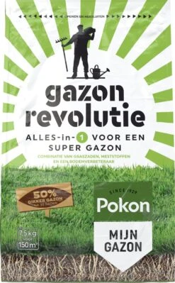 Pokon Gazon Revolutie - 2x7,5kg - Gazonmest / Graszaad / Bodemverbeteraar - Geschikt Voor 300m² - Binnen 15 Dagen Resultaat - Voordeelverpakking 10 Pokon Gazon Revolutie - 2x7,5kg - Gazonmest / Graszaad / Bodemverbeteraar - Geschikt Voor 300m² - Binnen 15 Dagen Resultaat - Voordeelverpakking -Tuinverzorgings Winkel 743x1200 1