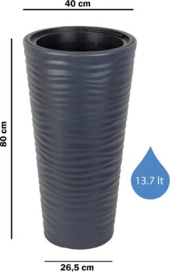 Lange Bloempot L Vaas Wit 80cm Plantenbak Voor Aan Deur Binnen Buiten -Tuinverzorgings Winkel 749x1200