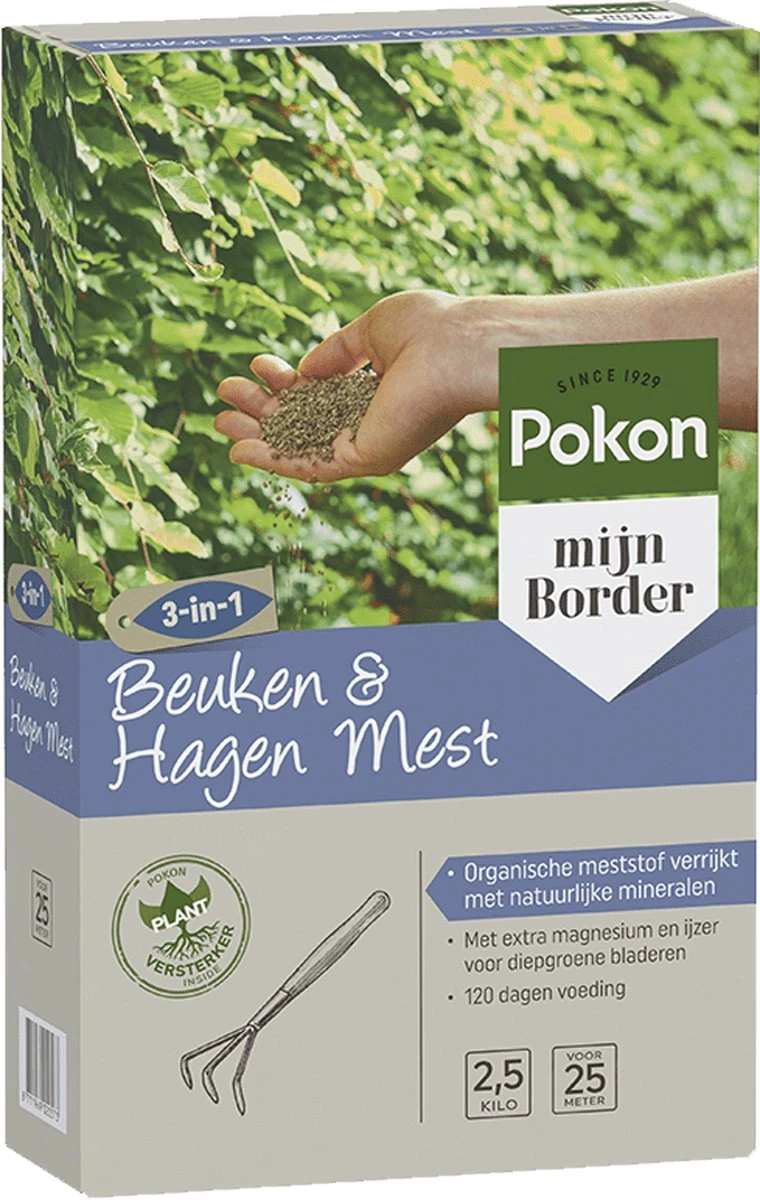 Pokon Beuken & Hagen Mest - 2,5kg - Meststof - 3-in-1 Werking 11 Pokon Beuken & Hagen Mest - 2,5kg - Meststof - 3-in-1 Werking - Afbeelding 9