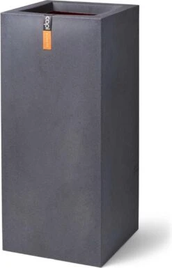 Capi Europe - Bloempot Rechthoek Smooth NL - 36x36x79 - Zwart - Voor Binnen En Buiten - KBL952 -Tuinverzorgings Winkel 770x1200 2