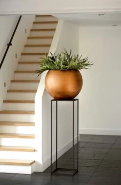 Capi Europe - Vaas Bol Retro - 30x25 - Goud - Bloempot Voor Binnen - BRTG104 -Tuinverzorgings Winkel 788x1200