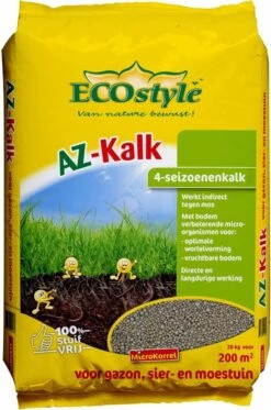 ECOstyle AZ Kalk Micro Korrel – Voor Gazon, Sier- En Moestuin - Corrigeert Zuurgraad Direct En Langdurig - Werkt Tegen Mos - CO2-Neutraal – 265 M² - 20 KG -Tuinverzorgings Winkel 794x1200 4