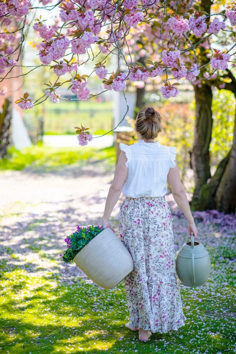 Capi Europe - Bloempot Bol Waste Rib NL - 43x41 - Terrazzo Beige - Voor Binnen En Buiten - KTBR933 6 Capi Europe - Bloempot Bol Waste Rib NL - 43x41 - Terrazzo Beige - Voor Binnen En Buiten - KTBR933 - Afbeelding 4