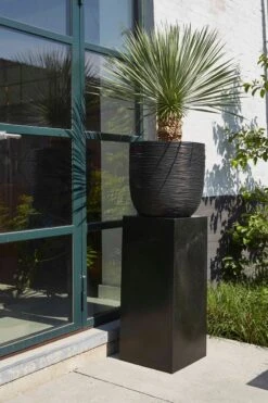 Capi Europe - Bloempot Bol Rib NL - 43x41 - Antraciet - Voor Binnen En Buiten - KOFZ933 -Tuinverzorgings Winkel 799x1200 48