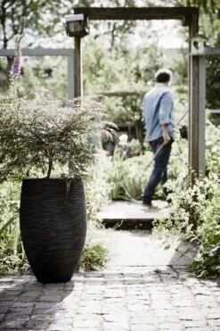 Capi Europe - Vaas Elegant Deluxe Rib NL - 40x60 - Zwart - Voor Binnen En Buiten - KBLR1131 -Tuinverzorgings Winkel 800x1200 171