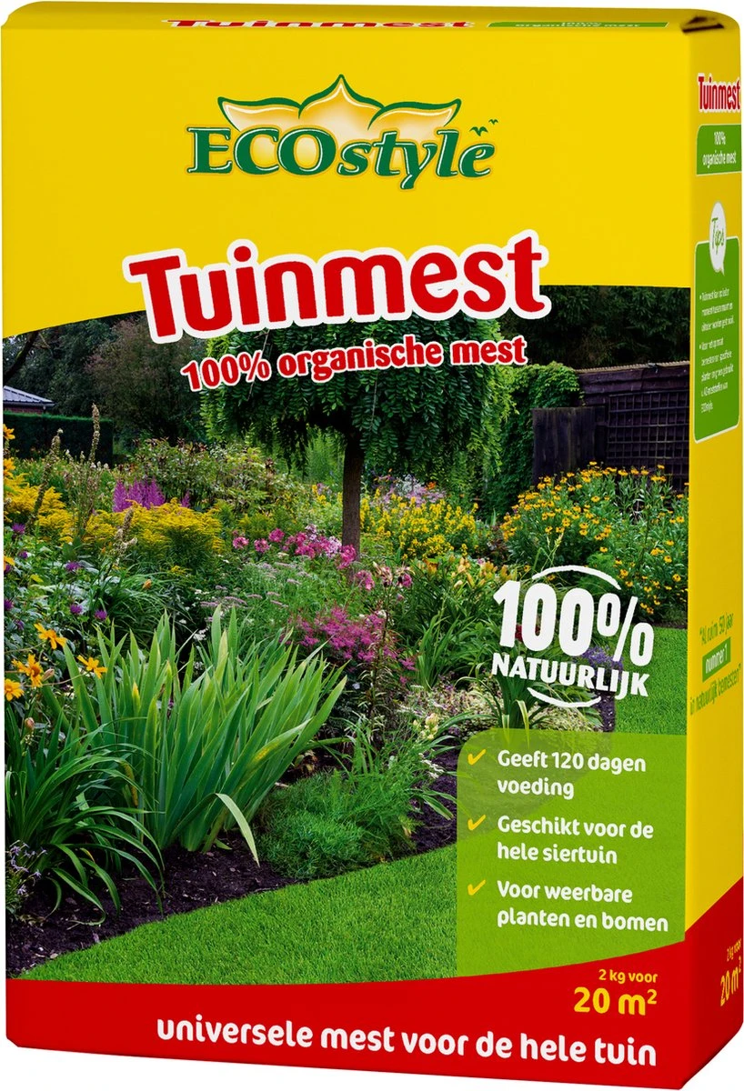 ECOstyle Tuinmest Organische Meststof - Border & Siertuin - Natuurlijke Meststof Gazon - 120 Dagen Voeding- 50 M² - 5 KG 6 ECOstyle Tuinmest Organische Meststof - Border & Siertuin - Natuurlijke Meststof Gazon - 120 Dagen Voeding- 50 M² - 5 KG - Afbeelding 4