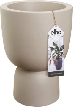 Elho Pure Coupe 35 - Bloempot Voor Binnen & Buiten - Ø 34.9 X H 49.0 Cm - Beige/Balanced Beige -Tuinverzorgings Winkel 820x1200 2